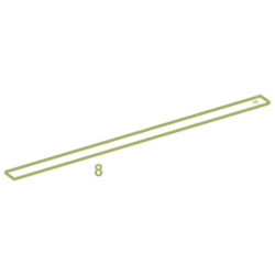 Pièce n°8 - Lamelle guide métal