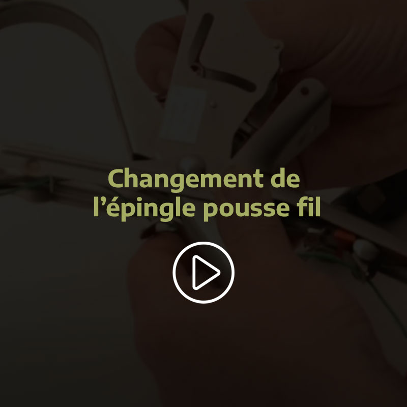 Changement de l’épingle Changement de l’épingle