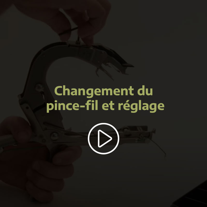 pince-fil et réglage pince-fil et réglage