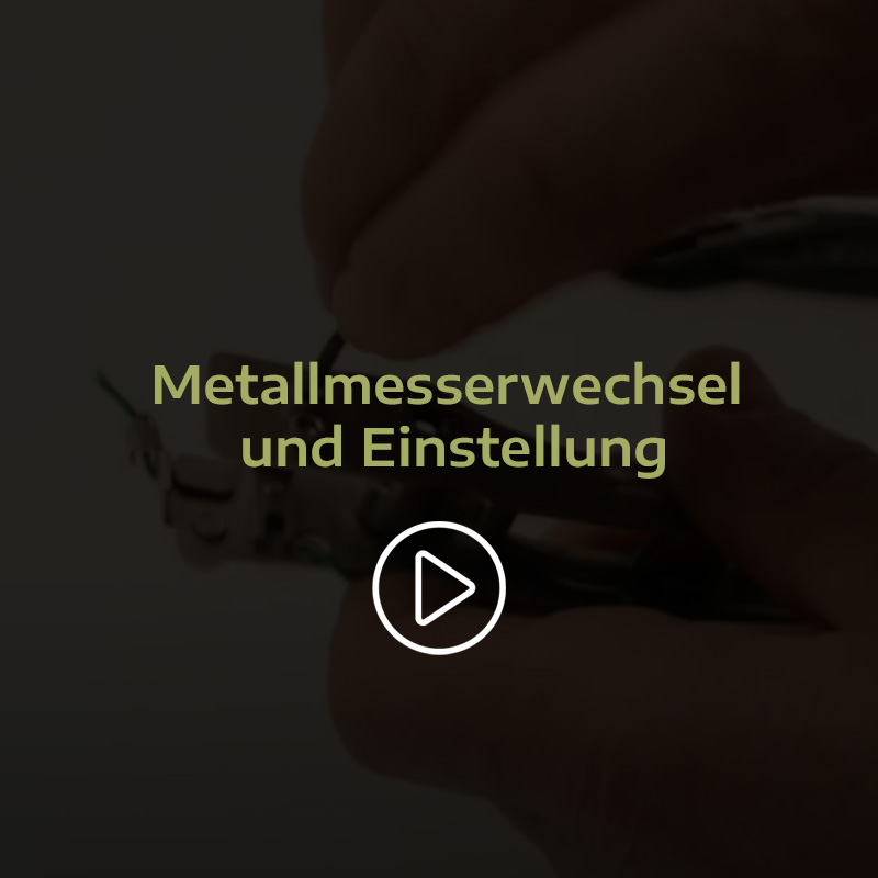 Changement du couteau