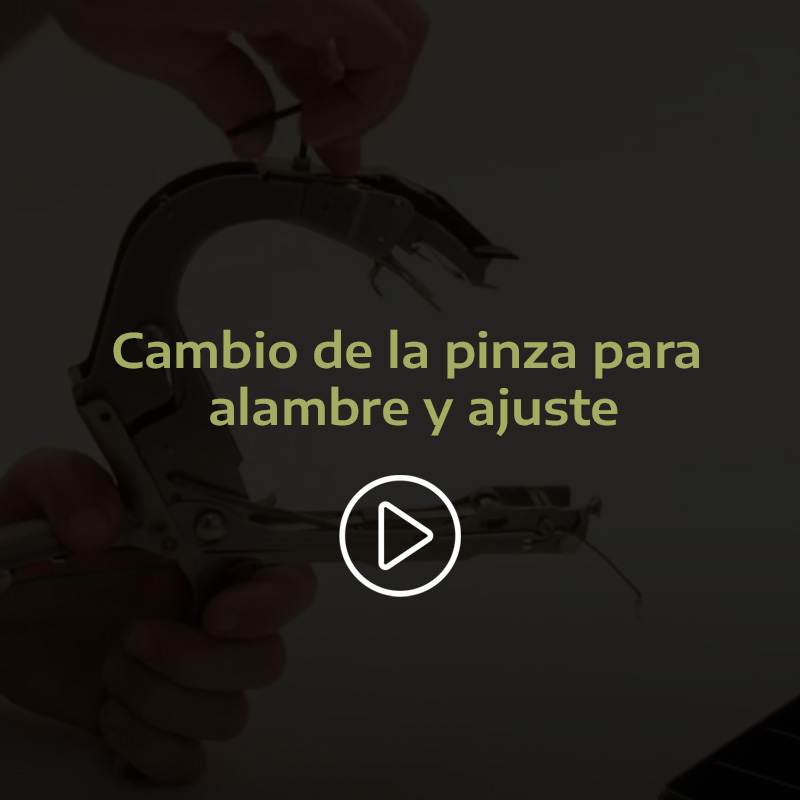 pince-fil et réglage