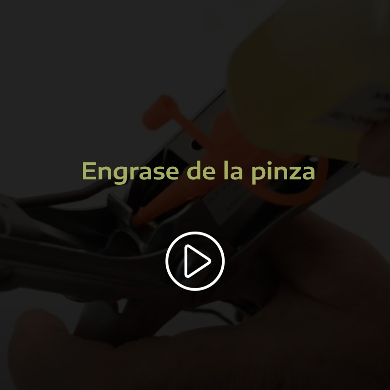 Graissage de la pince