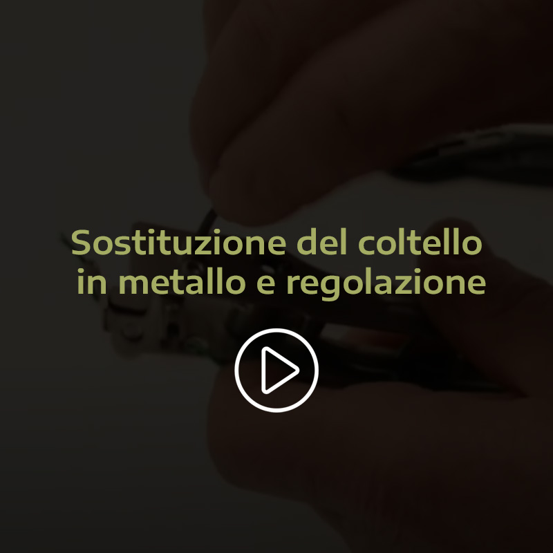 Changement du couteau
