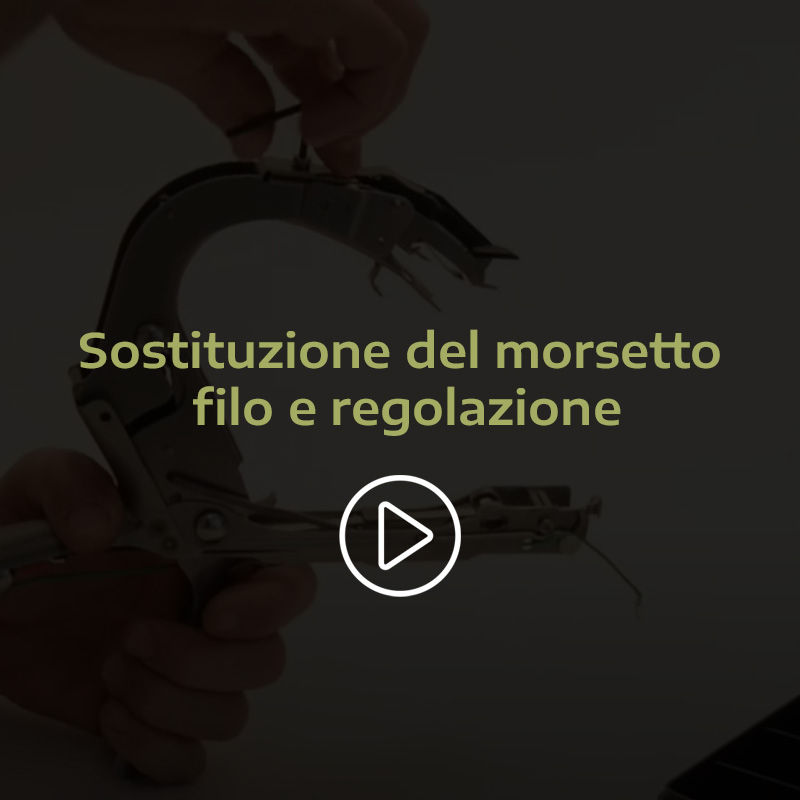 pince-fil et réglage