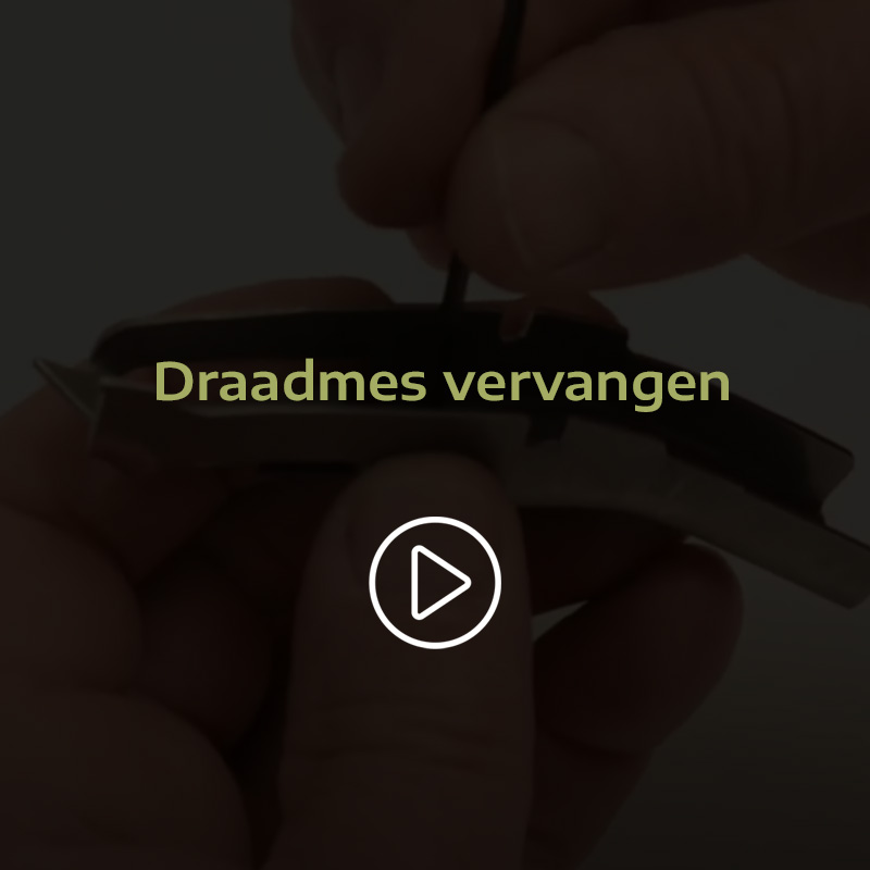 Changement du couteau à fil